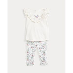 Polo Ralph Lauren NWT Floral Cotton Top & Leggings Set 9M